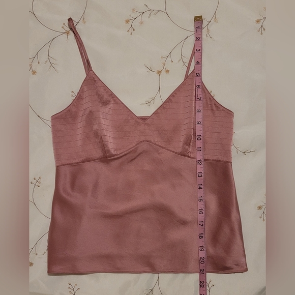 VINTAGE Y2K INC 100% Silk 2pc Set Paisley Midi Skirt & Cami Size 8 - Picture 5 of 13